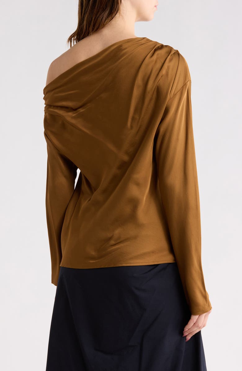 A.L.C. Piper One-Shoulder Top, Alternate, color, Aged Bronze