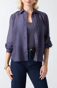 Marciano Autumn Tencel Button-Up Shirt