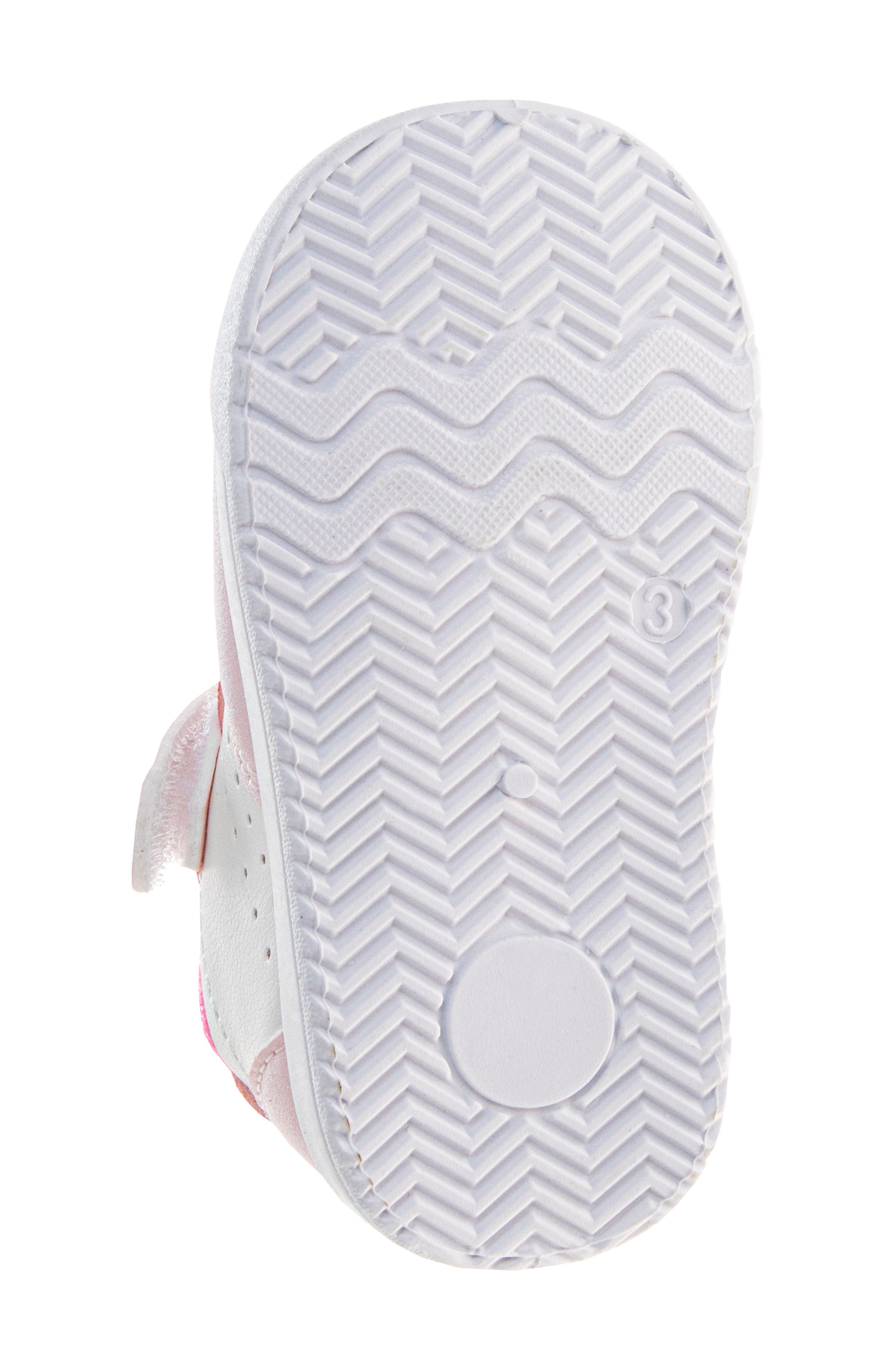 JOSMO Kids' Metallic Low Top Sneaker, Alternate, color, White/Pink