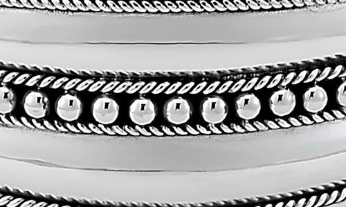 Samuel B. Sterling Silver Abstract Cuff Bracelet In Silver