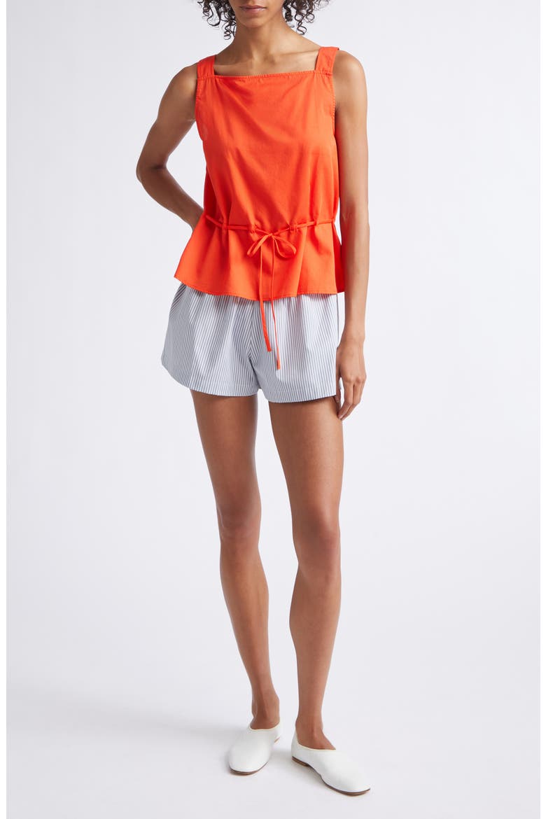 Yoshi Stripe Cotton Shorts, Alternate, color, STONE MULTI STRIPE