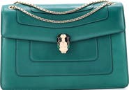 Pre-Owned Bvlgari Serpenti Forever Square Shoulder Bag Leather Medium