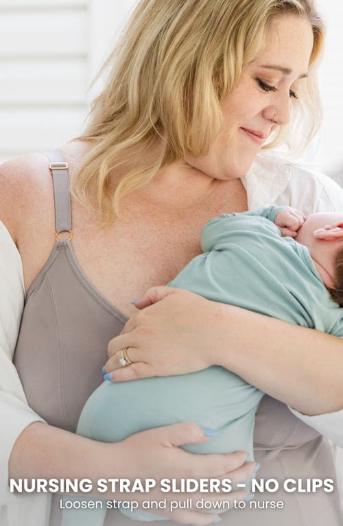 Davin & Adley Busty Size Amelia Maternity, Nursing And Pumping Tank Top In Pink