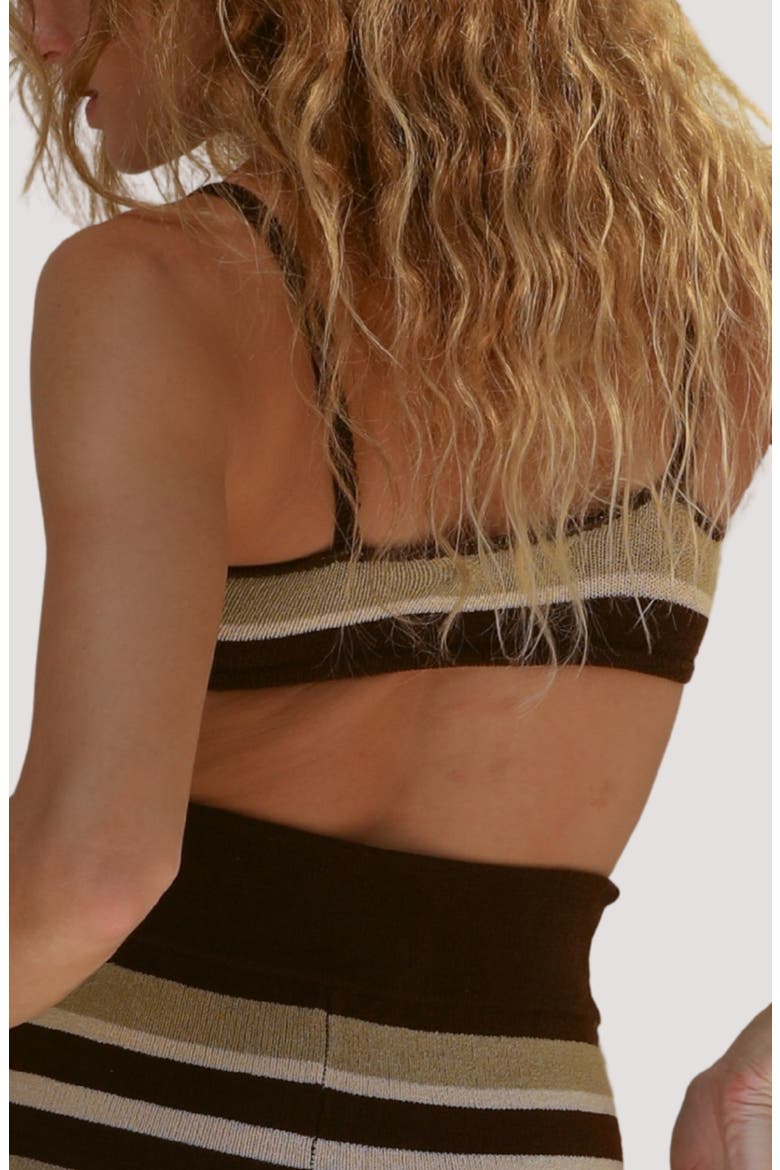 Hali Bikini Top, Alternate, color, EARTH STRIPE