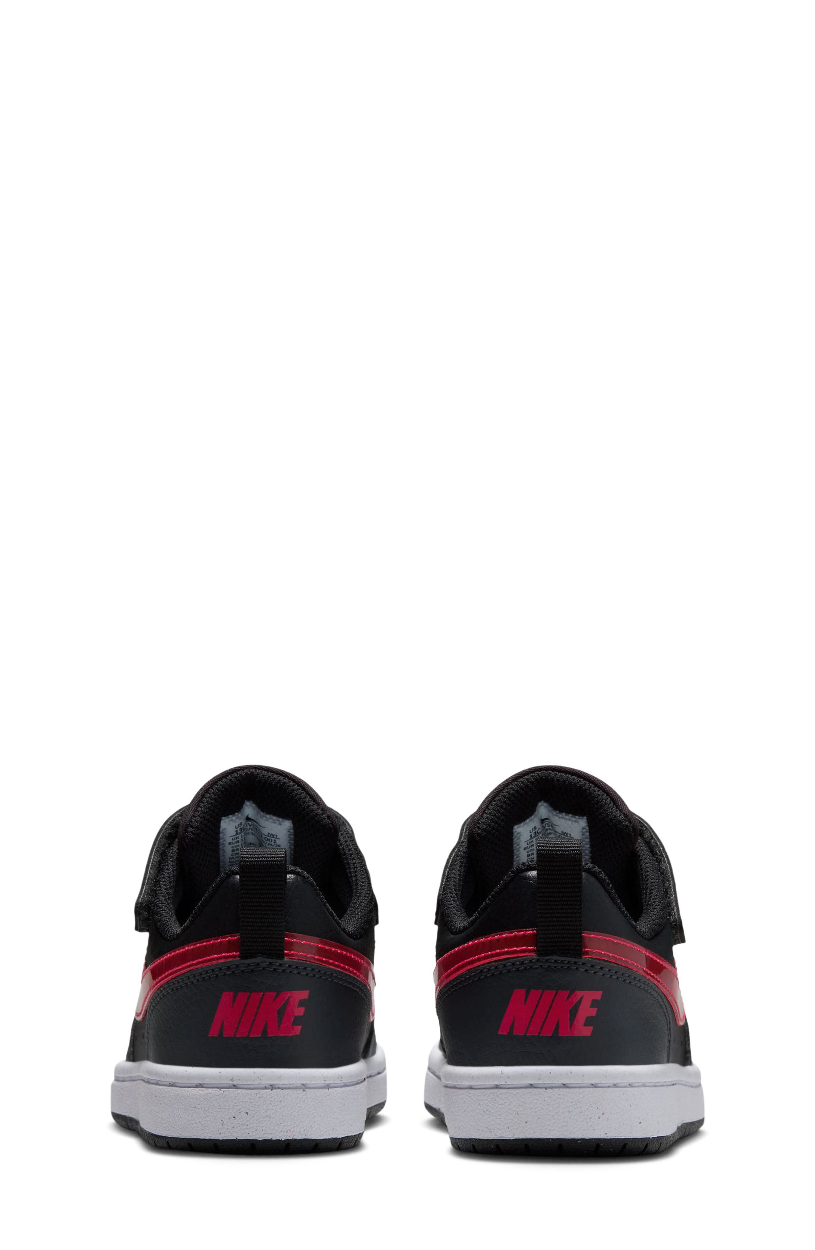 Kids' Court Borough Low Sneaker, Alternate, color, BLACK/ RED/ ANTHRACITE/ WHITE