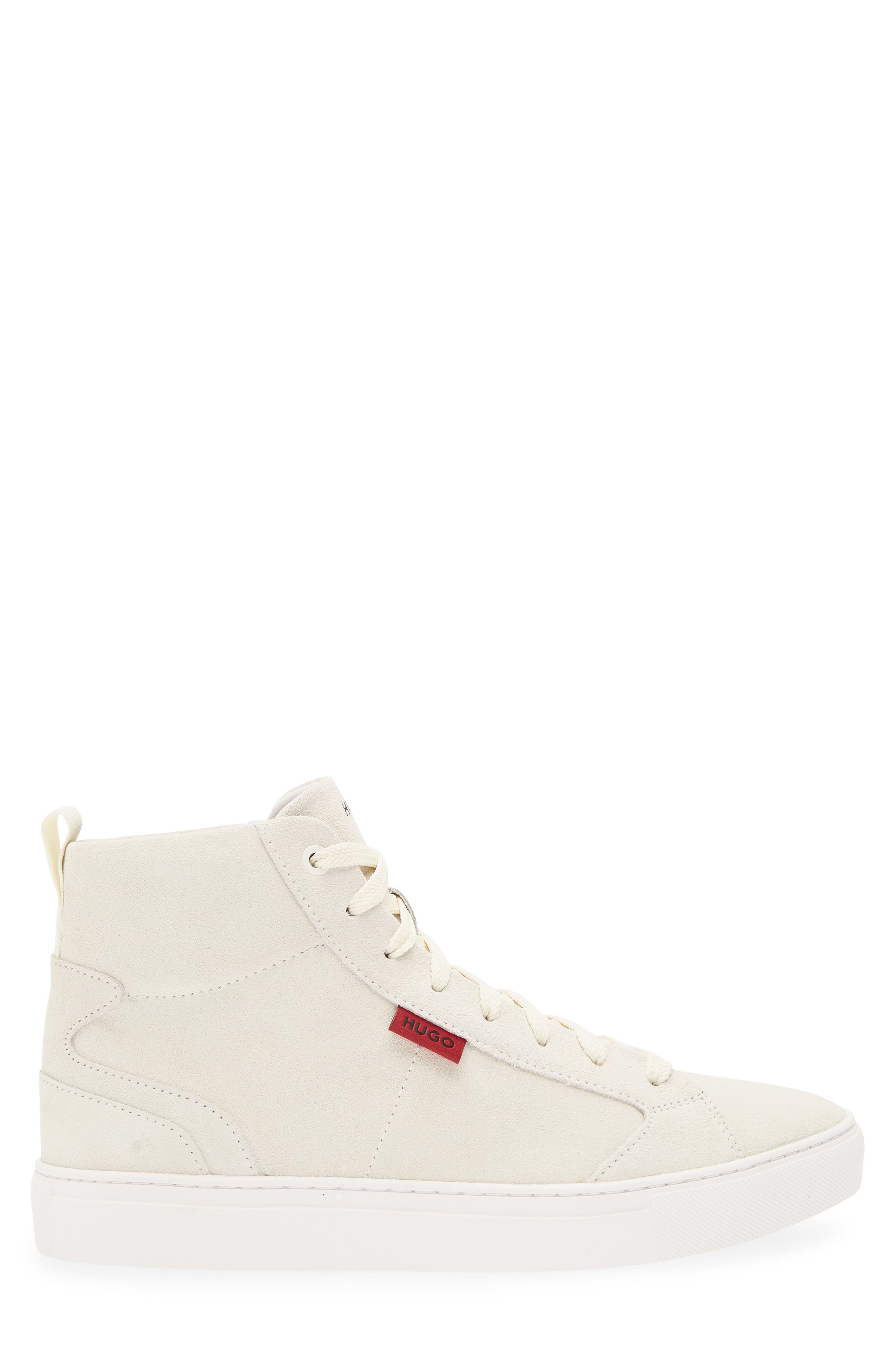 BOSS Morrie High Top Sneaker, Alternate, color, Open White