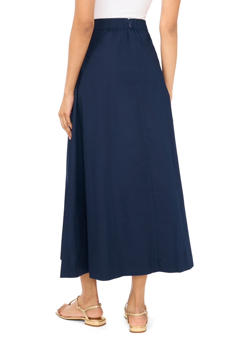 Poplin Maxi Skirt, Alternate, color, CLASSIC NAVY
