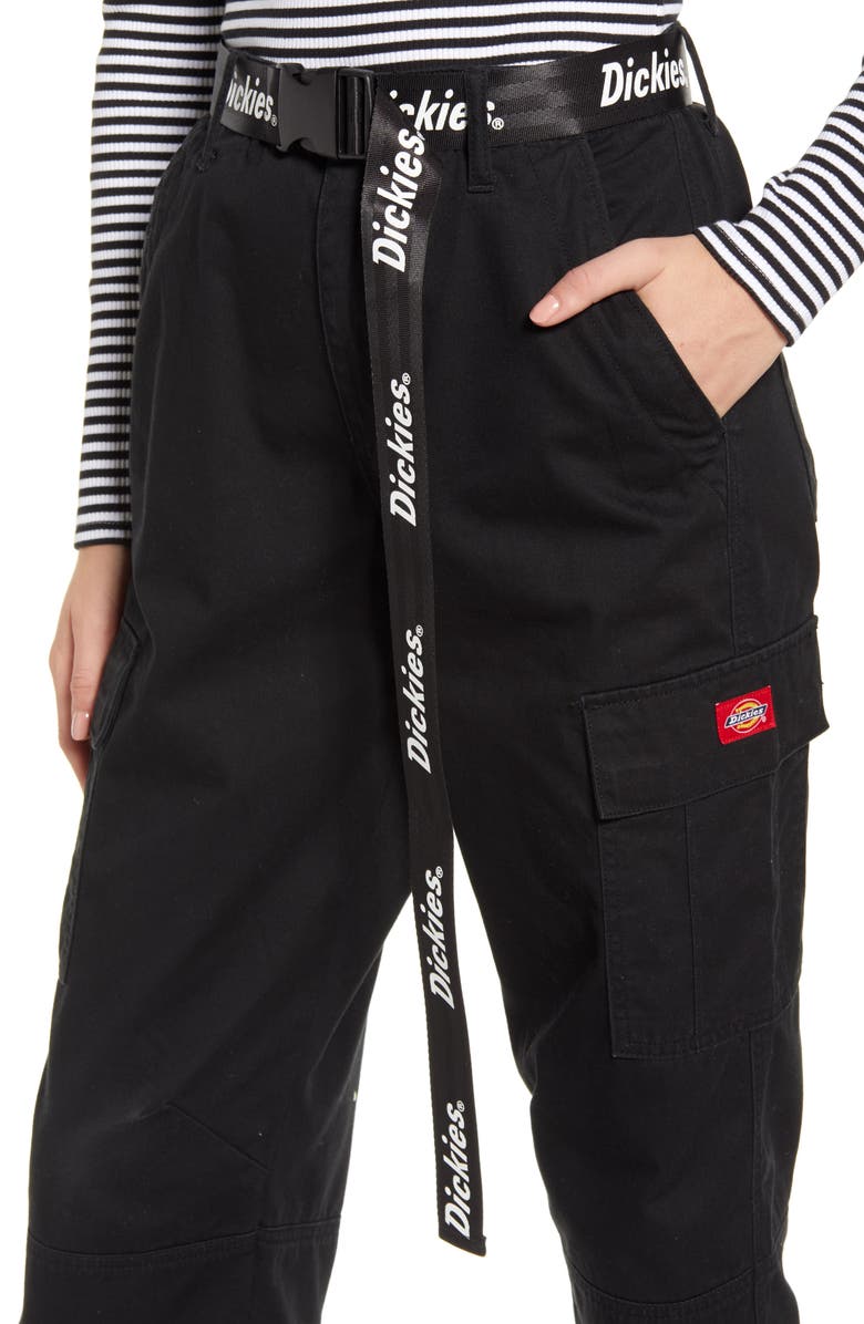 Dickies Belted Crop Utility Cargo Pants, Alternate, color, 
