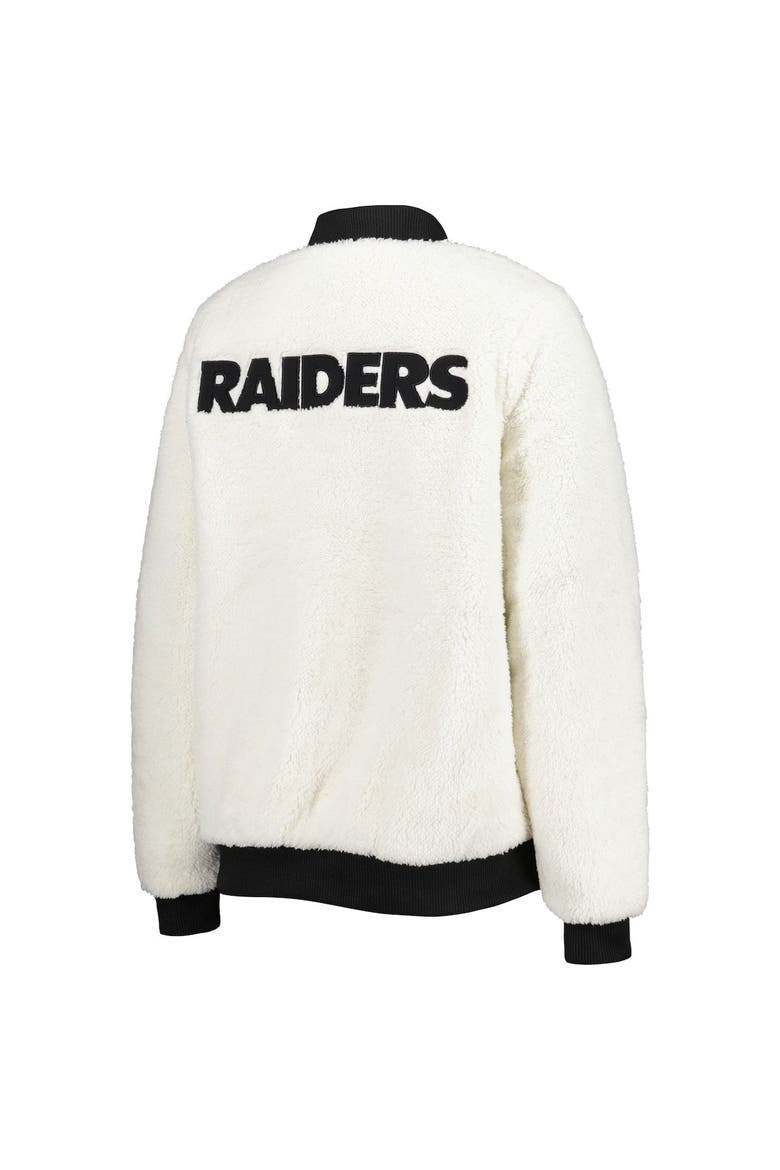 Women's G-III 4Her by Carl Banks Oatmeal/Black Las Vegas Raiders Switchback Reversible Full-Zip Jacket, Alternate, color, Oatmeal