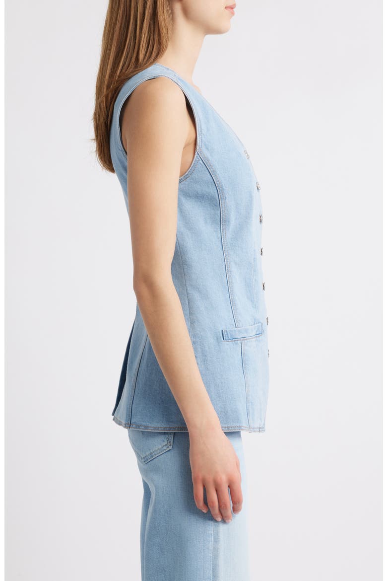 Yasmin Stretch Denim Vest, Alternate, color, JOCELYN