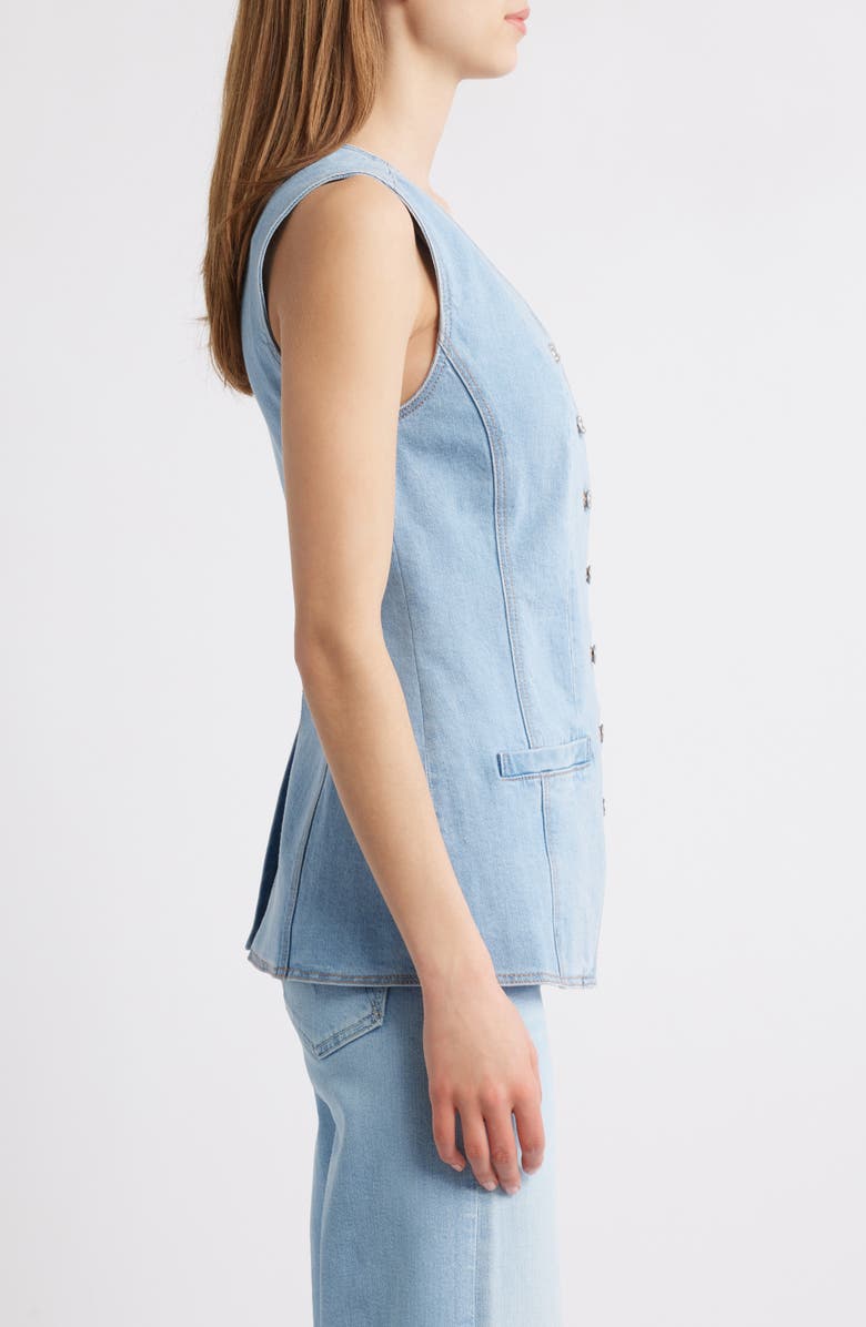 PAIGE Yasmin Stretch Denim Vest, Alternate, color, 