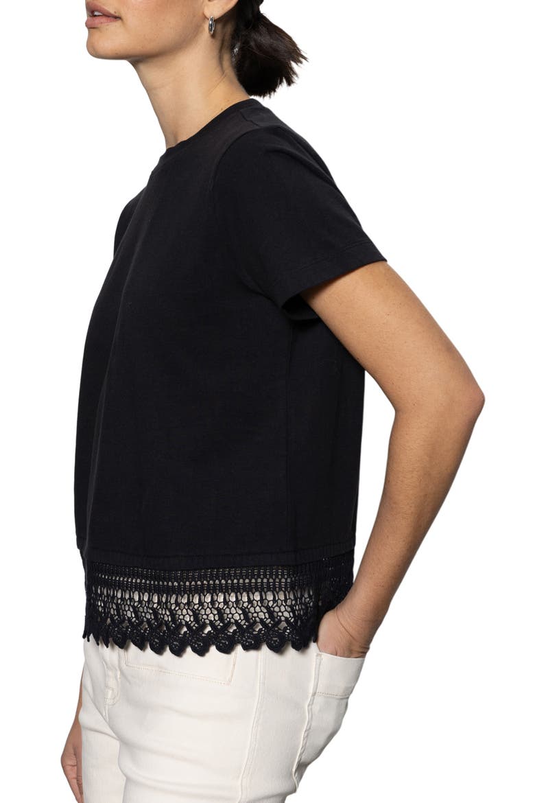 Lace Remix T-Shirt, Alternate, color, BLACK