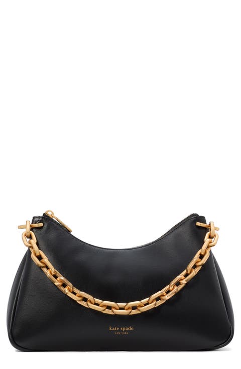grace chain leather shoulder bag