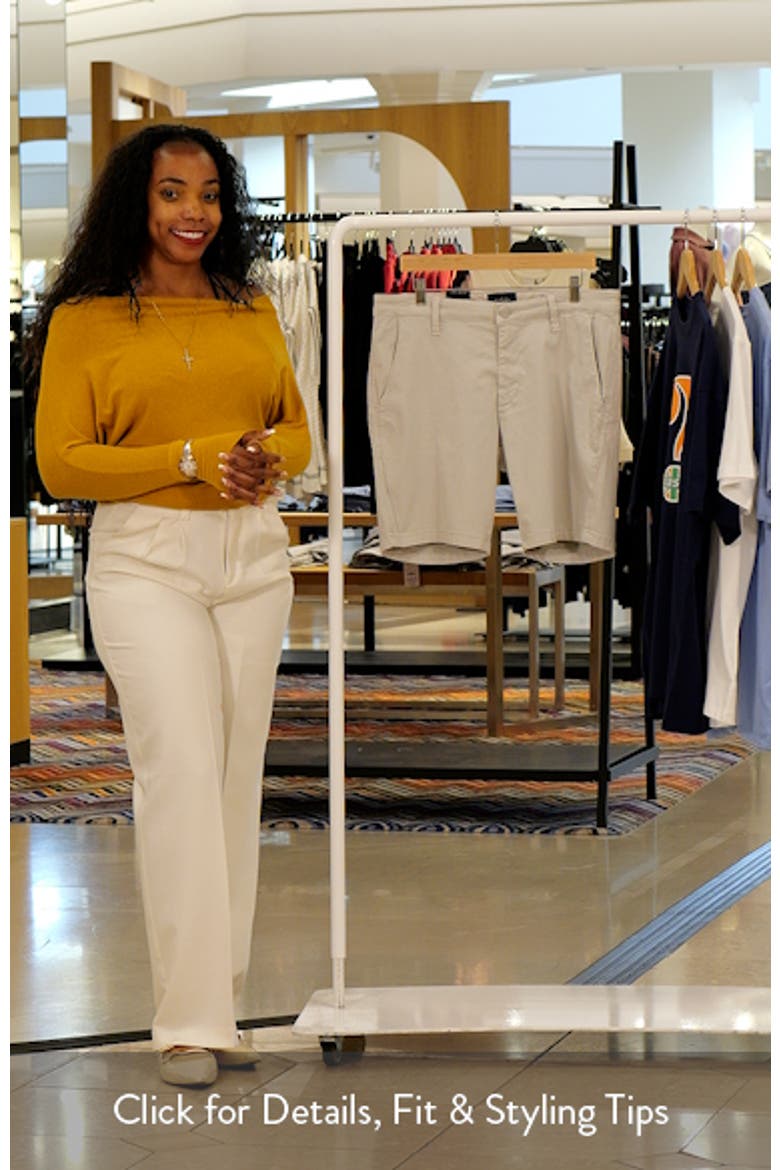 Arizona Slim Fit Flat Front Twill Chino Shorts video