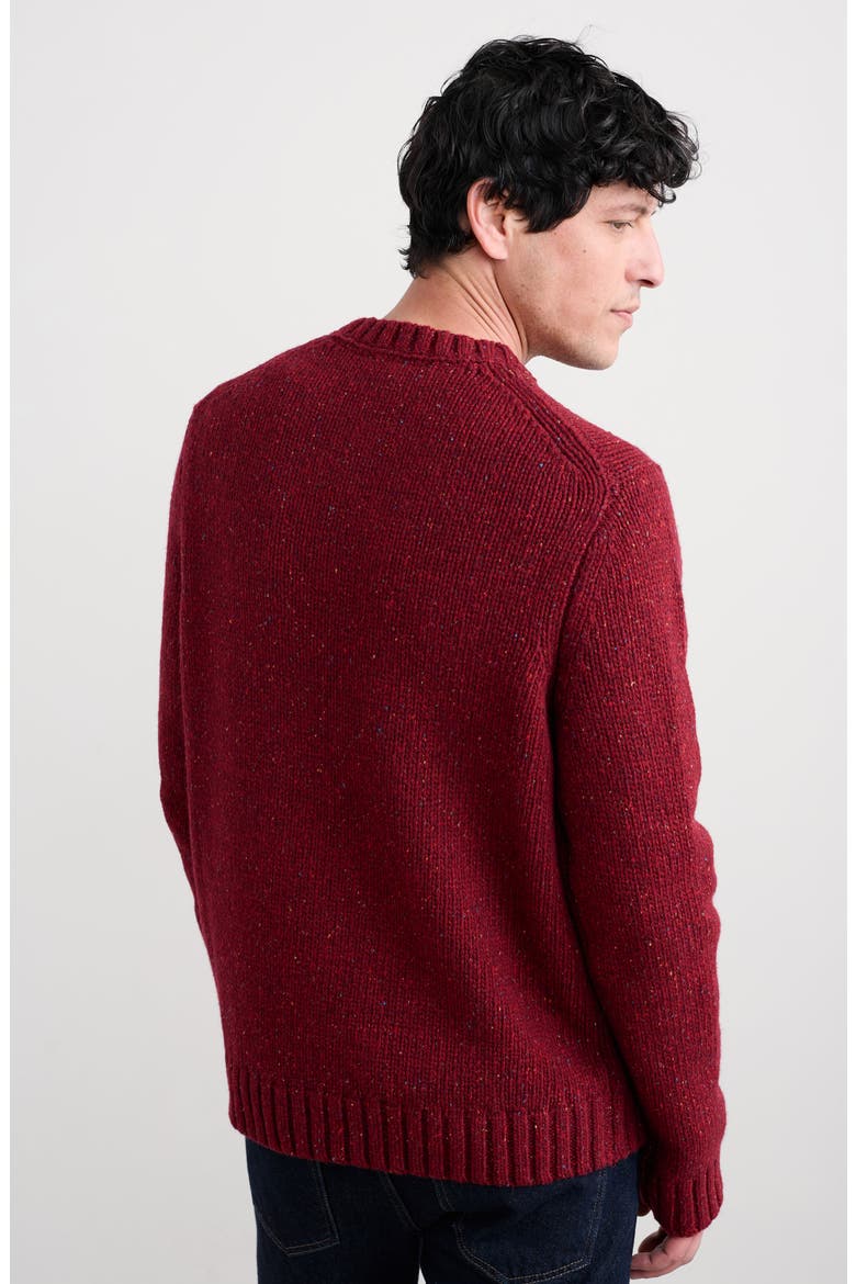 Bizen Neppy Wool Blend Crewneck Sweater, Alternate, color, CONKER