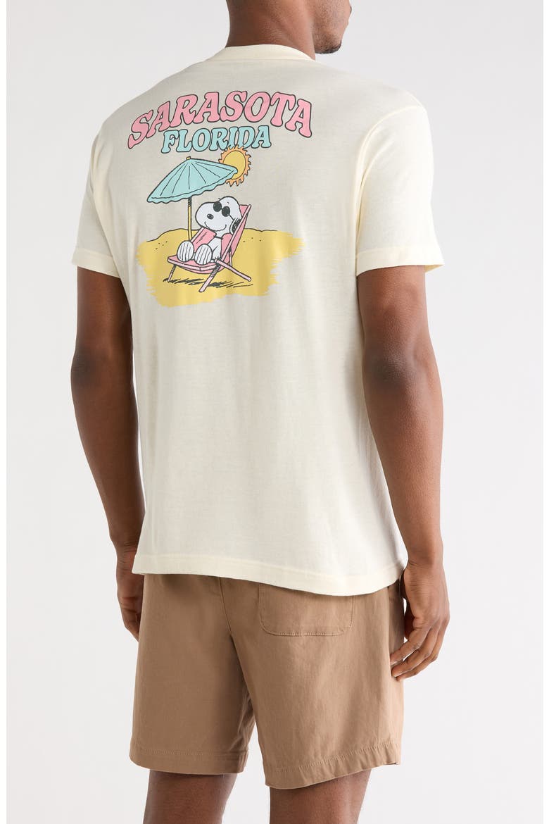 Peanuts Sarasota Graphic T-Shirt, Alternate, color, CREAM