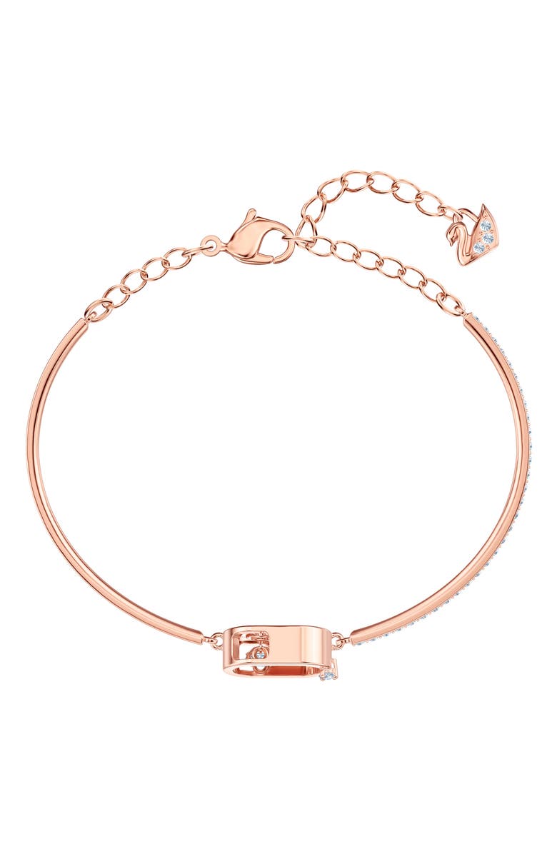 Swarovski North Crystal Dance Pavé Bracelet, Alternate, color, Rose Gold