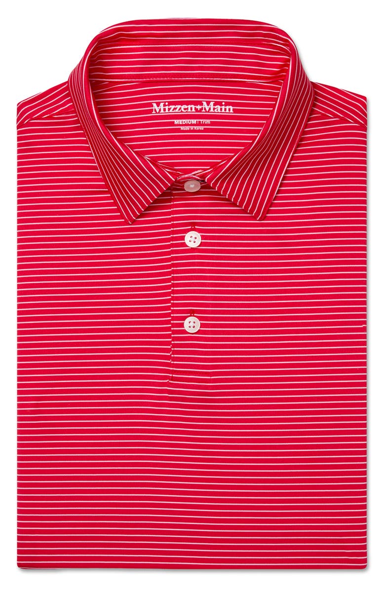 Mizzen+Main VERSA SS POLO, Alternate, color, Red Alternating Stripe