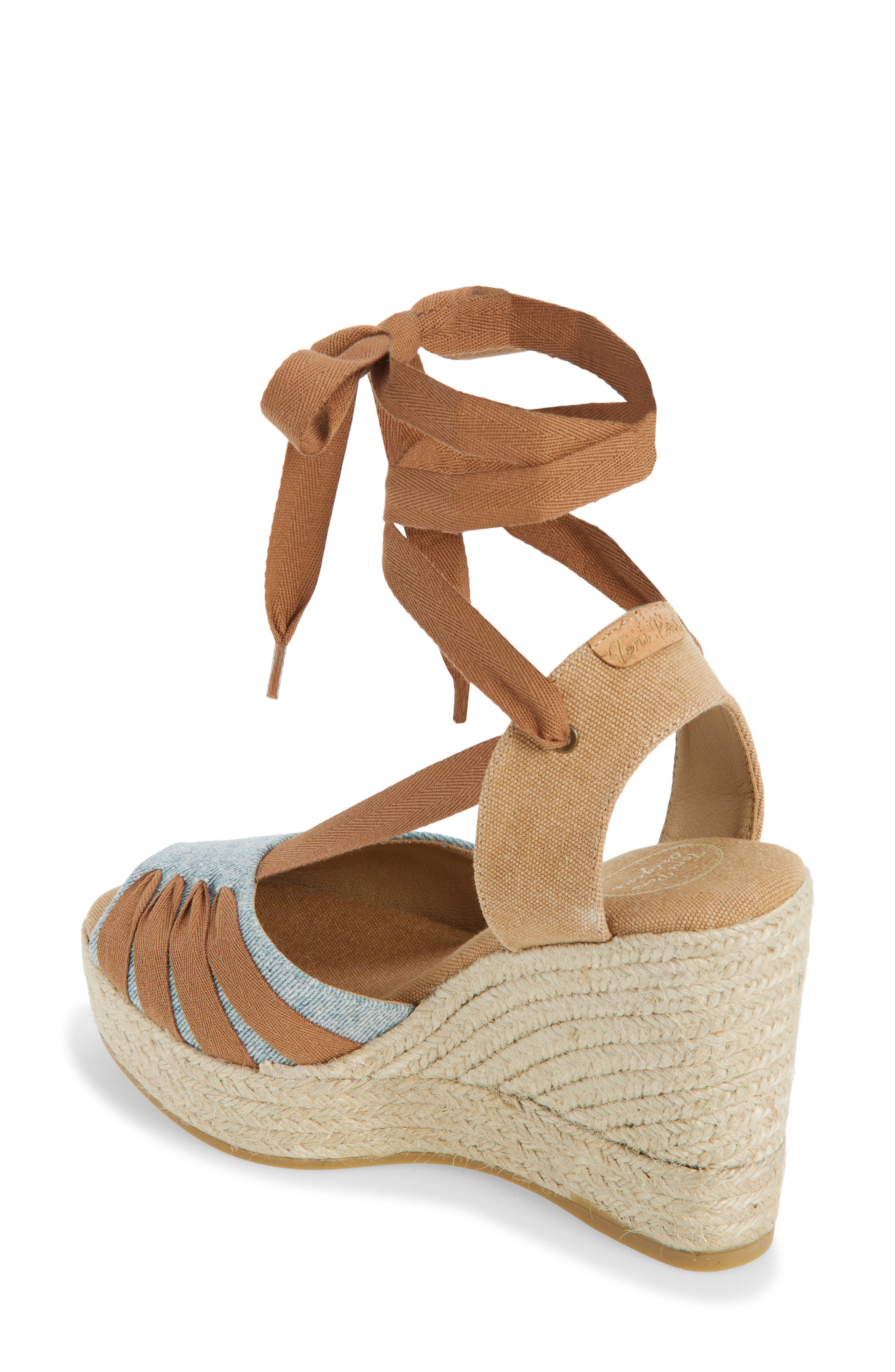 Wraparound Espadrille Wedge - image 4