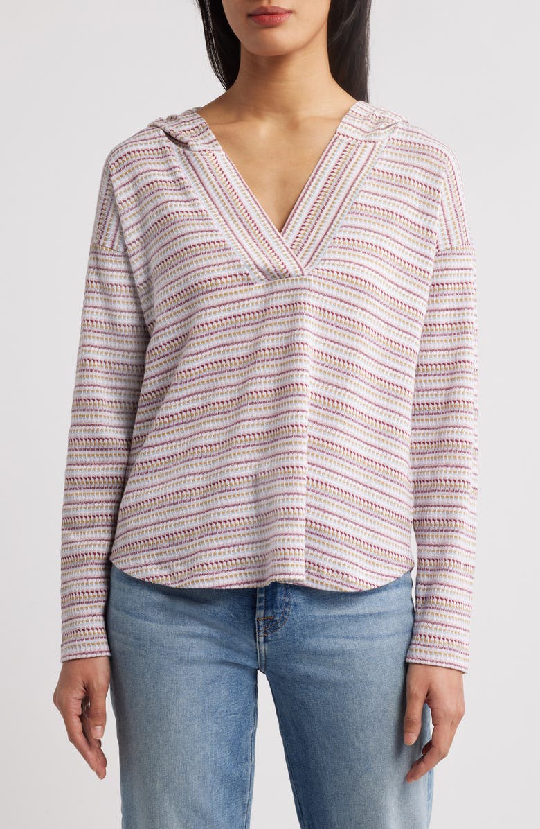 Bobeau Stripe Hoodie, Main, color,