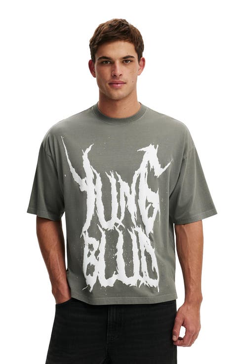 Men's Cropped Fit Music T-Shirt