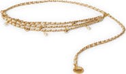 B-Low the Belt Madelyn Chain Leather Belt