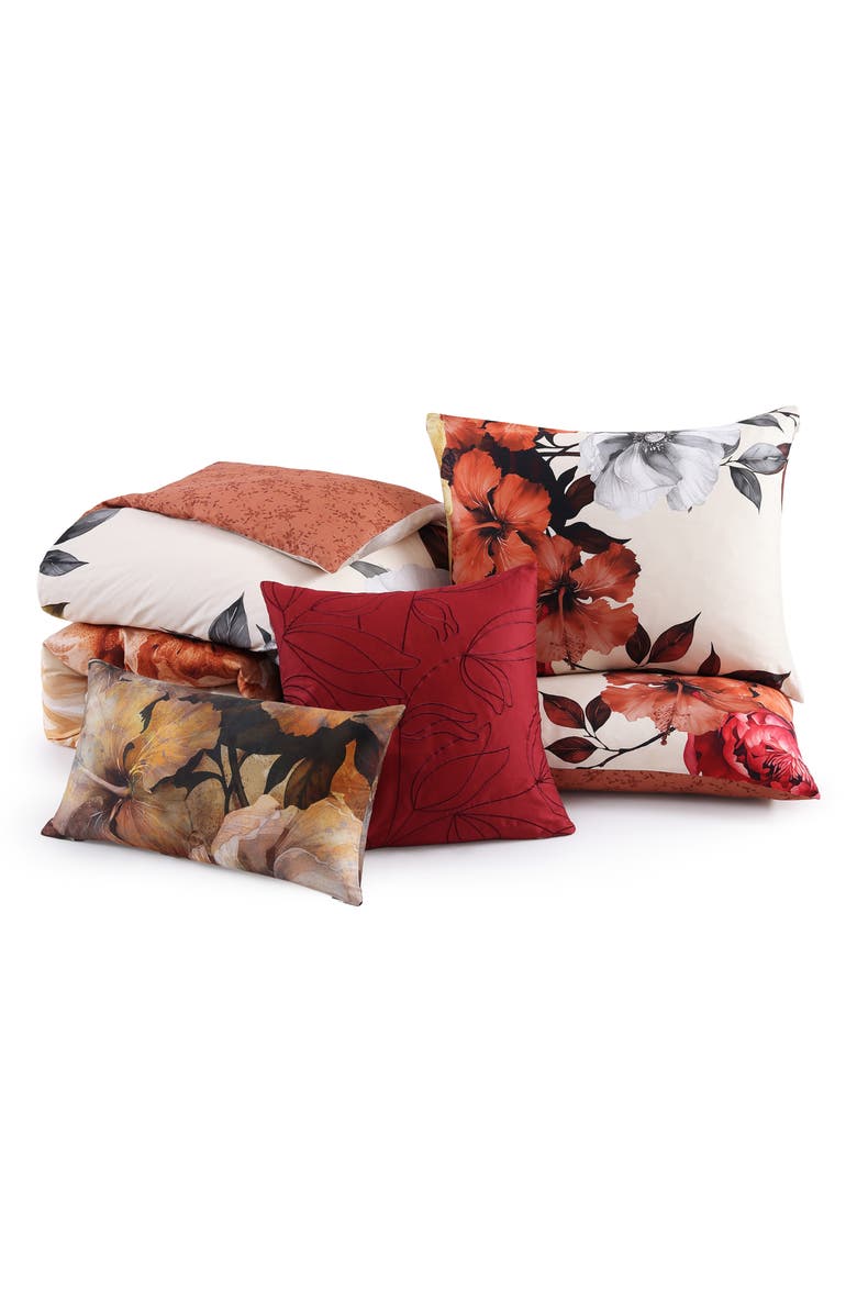 Bebejan Carnelian Floral Reversible Cotton Sateen Comforter Set, Alternate, color, 