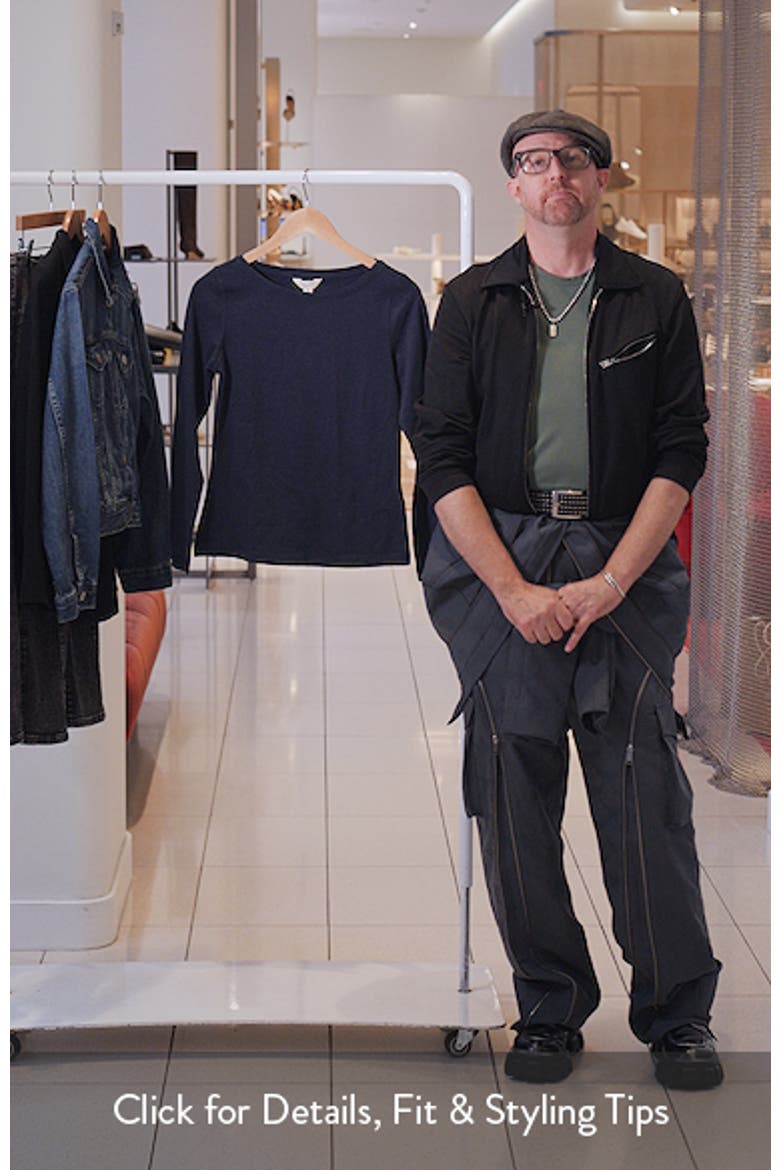 Easel Long Sleeve Stretch Organic Cotton Top video
