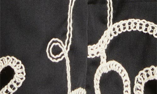SAM EDELMAN SAM EDELMAN ROBE EMBROIDERED EYELET LONG SLEEVE DRESS 