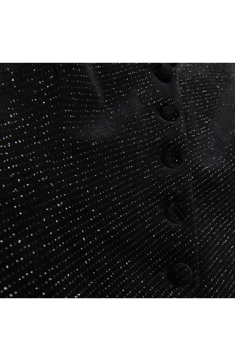 River Island Sparkle Button Front Waistcoat, Alternate, color,