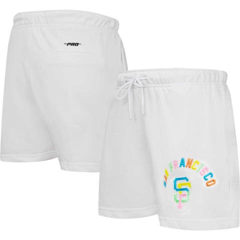 Women's Pro Standard  White San Francisco Giants Washed Neon Shorts