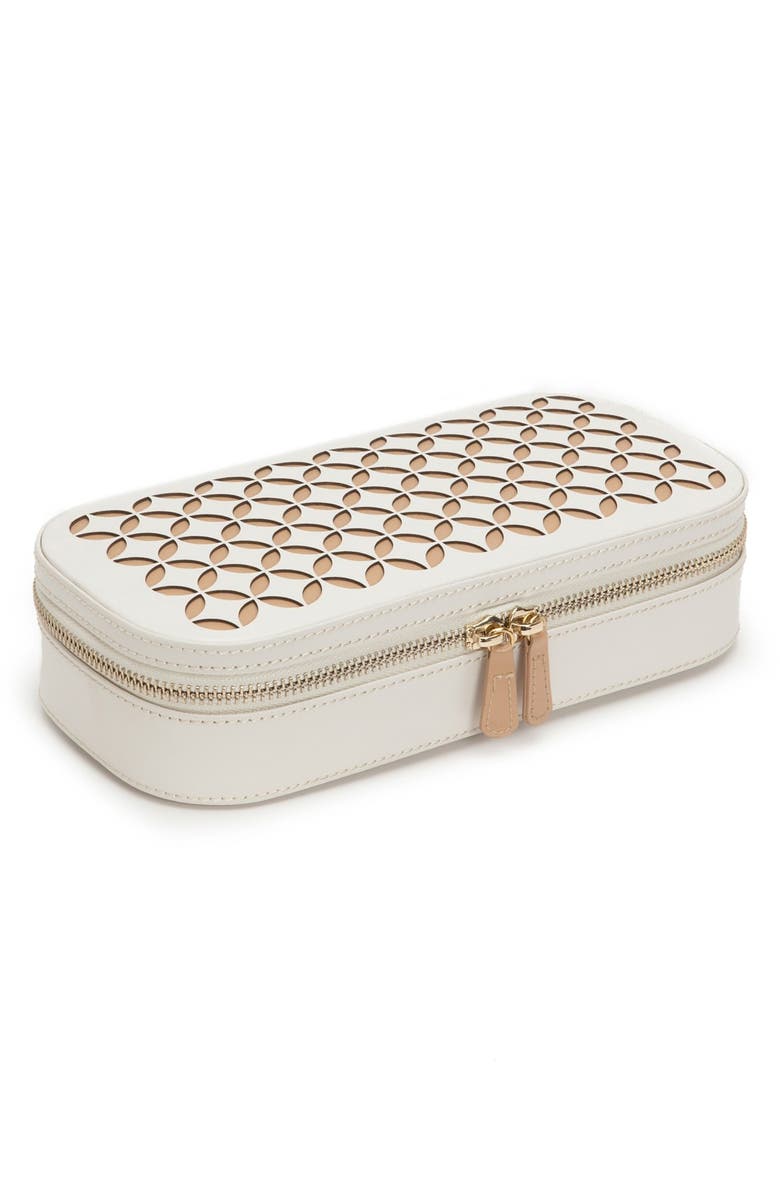 WOLF 'Chloe' Zip Jewelry Case, Alternate, color, 