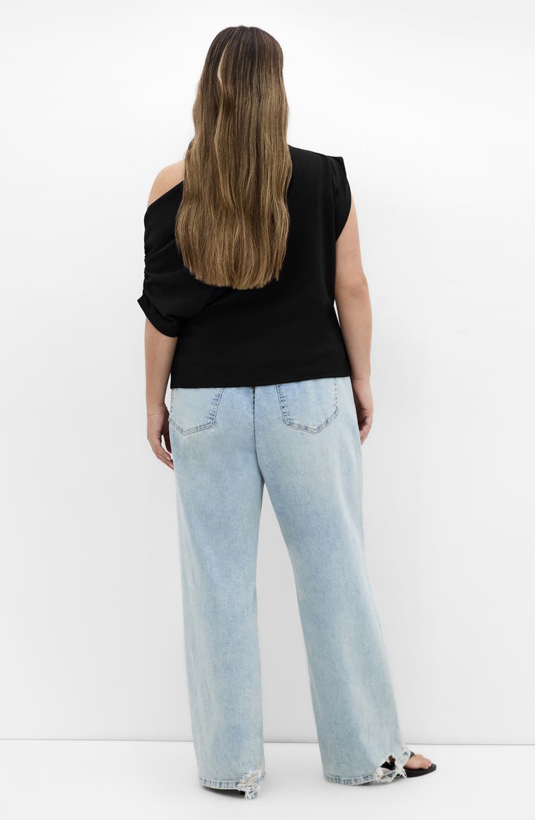 City Chic Imani Asymmetric Knit Top, Alternate, color, 