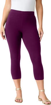 Roaman's Plus Size Essential Stretch Capri Legging