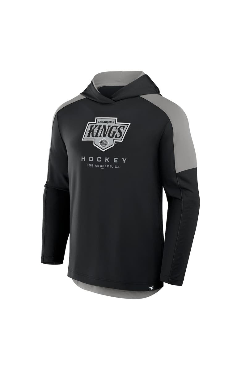 FANATICS Men's Fanatics Black Los Angeles Kings Meta Game Transitional Pullover Hoodie, Alternate, color, Black