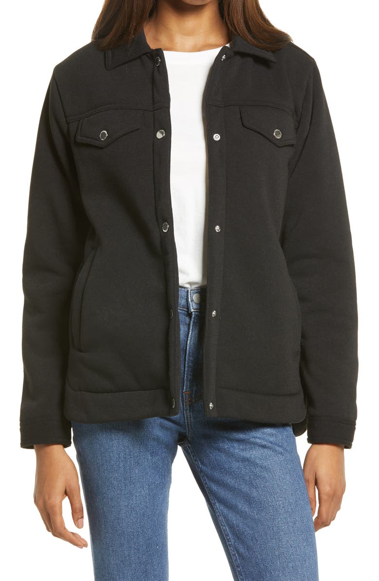 French Connection Sweatshirt Jacket, Main, color, 