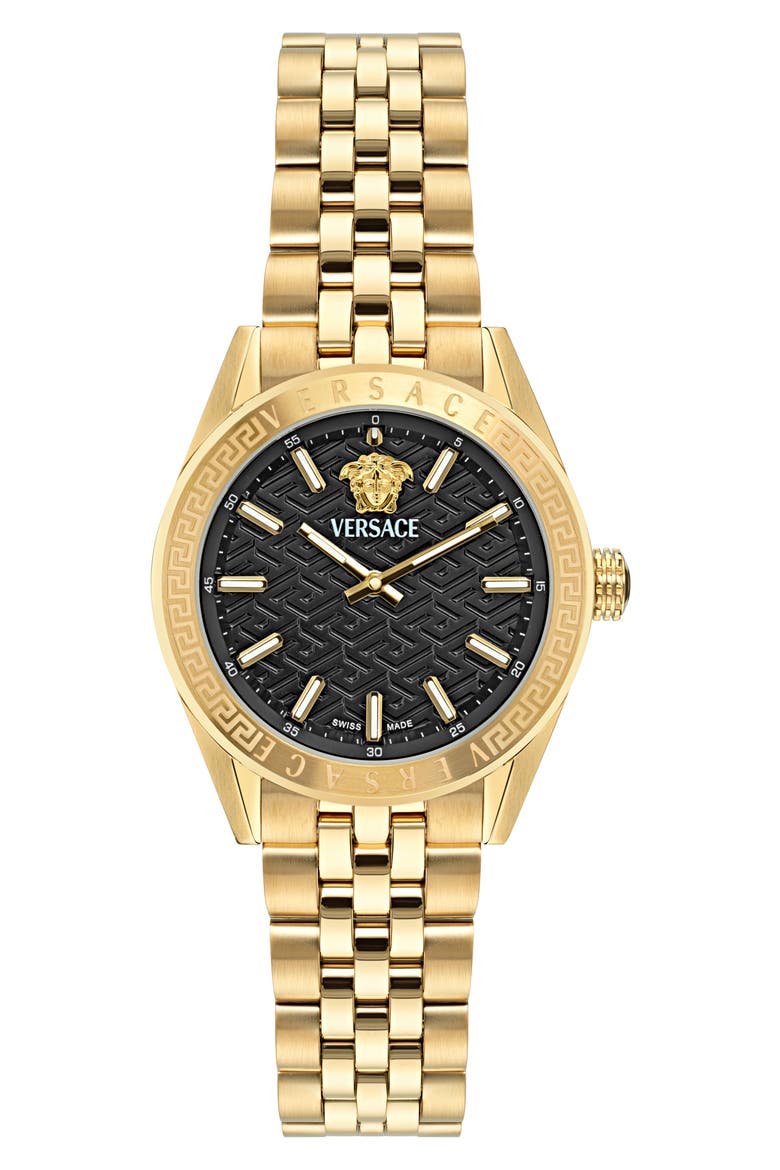V-Code Bracelet Watch, 36mm, Main, color, IP YELLOW GOLD