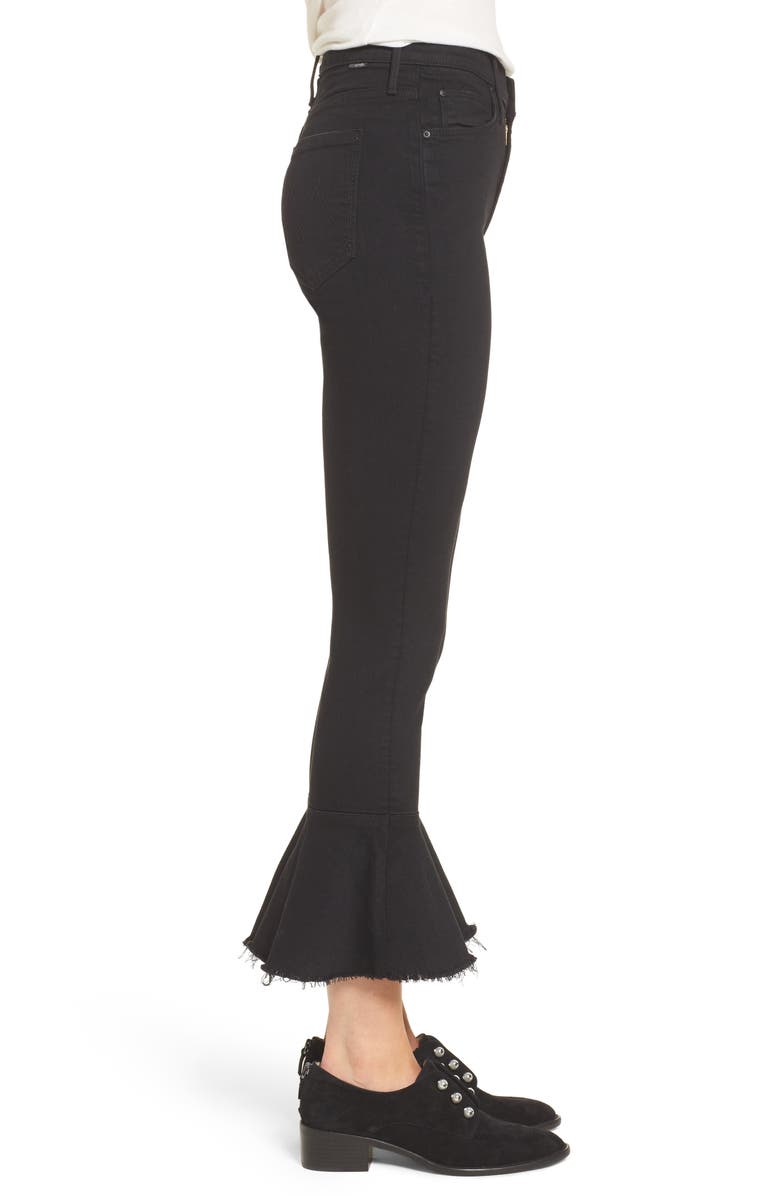 MOTHER The Cha Cha Fray Flare Crop Jeans, Alternate, color, 