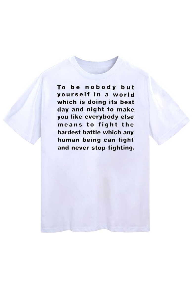 Be Yourself Tee, Main, color, White
