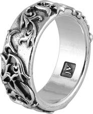 John Varvatos Men's Gothic Band Ring