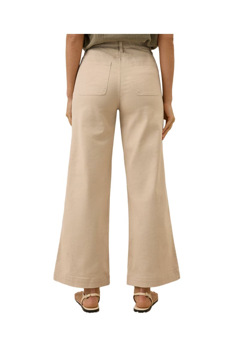 Organic Stretch Twill Wide Leg Pant, Alternate, color, Sandshell