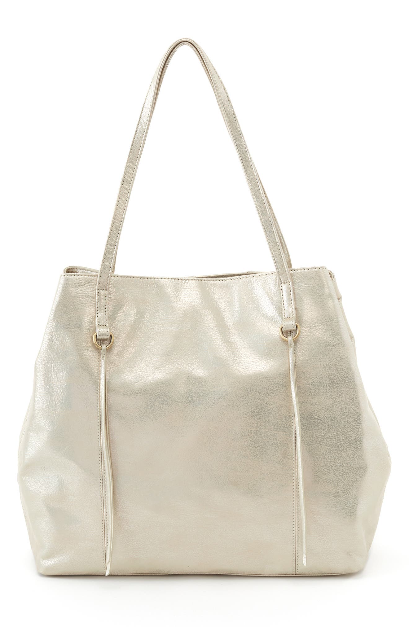 Kingston Leather Tote, Alternate, color, PEARLED SILVER