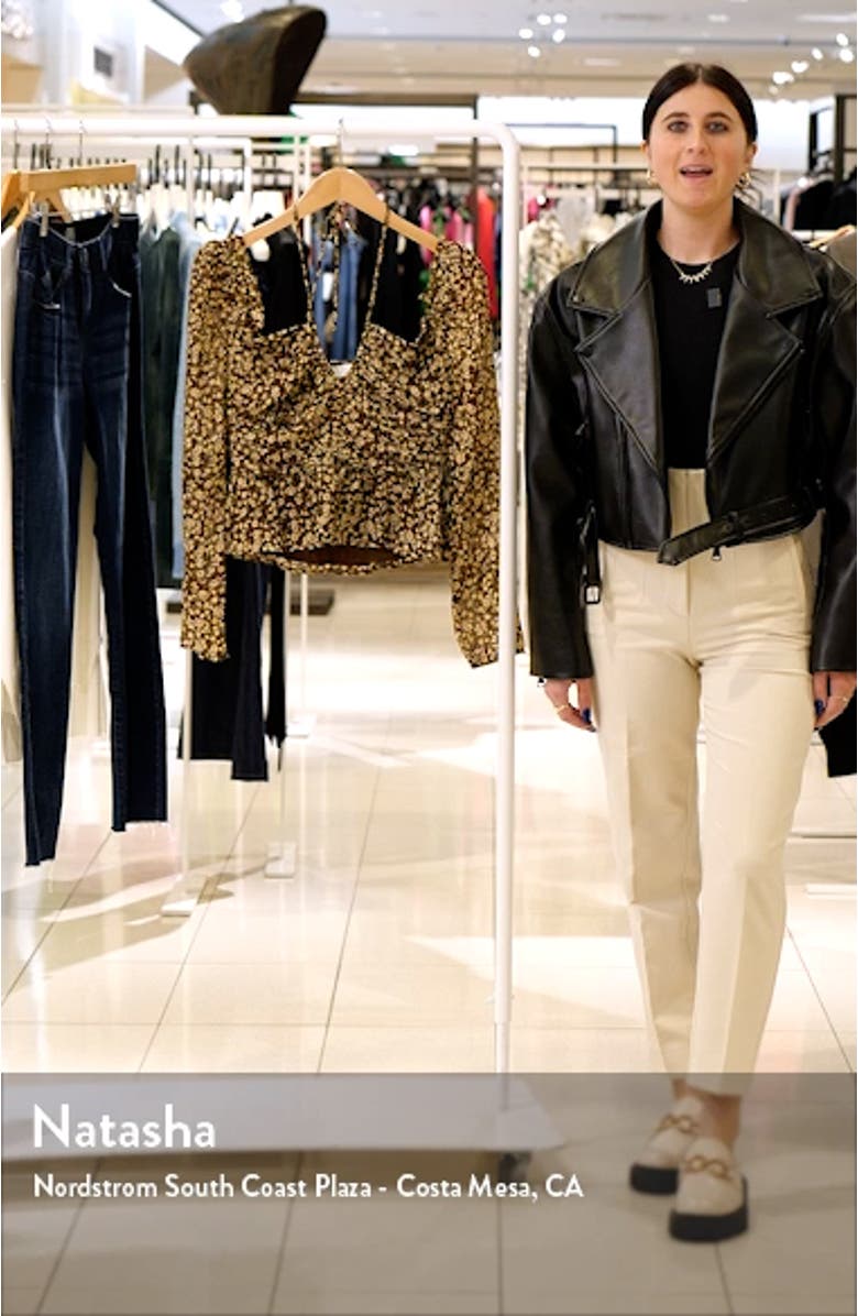 Toni Tie Neck Peplum Top, sales video thumbnail