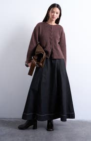 Topshop Shaker Stitch Relaxed Cardigan