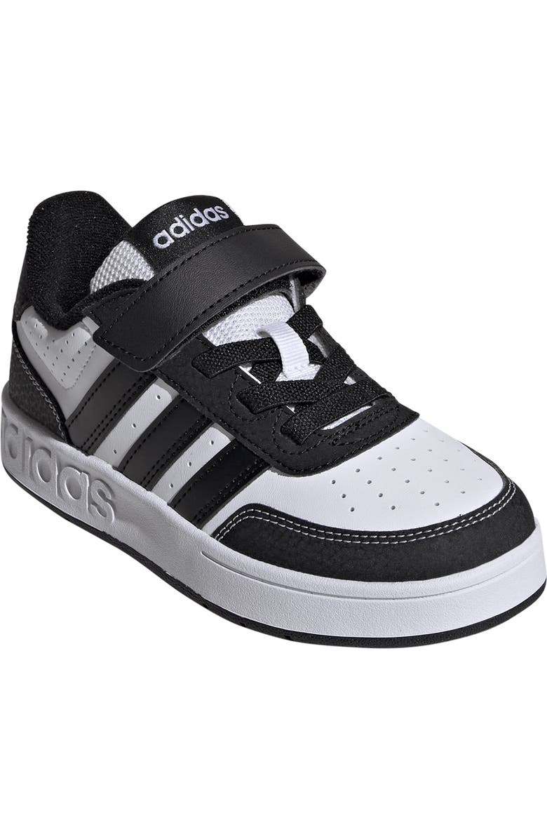 adidas Kids' Breakbase Elastic Lace Sneaker, Main, color, Footwear White/ Core Black