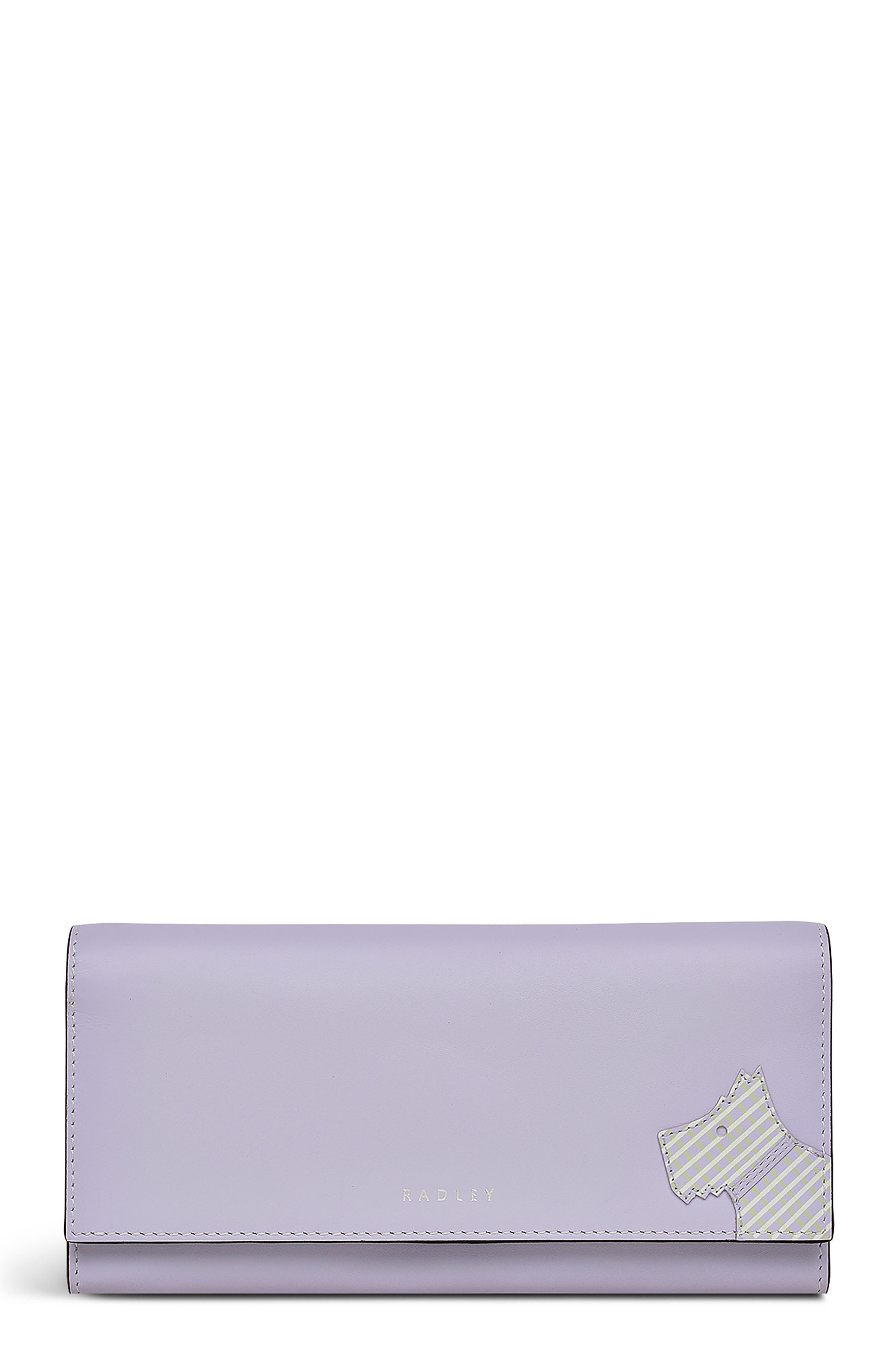 Radley Plaid Large Leather Flapover Wallet