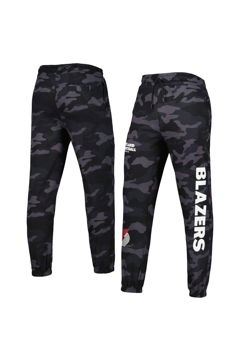 Men's New Era Black/Camo Portland Trail Blazers Tonal Joggers, Main, color, Black