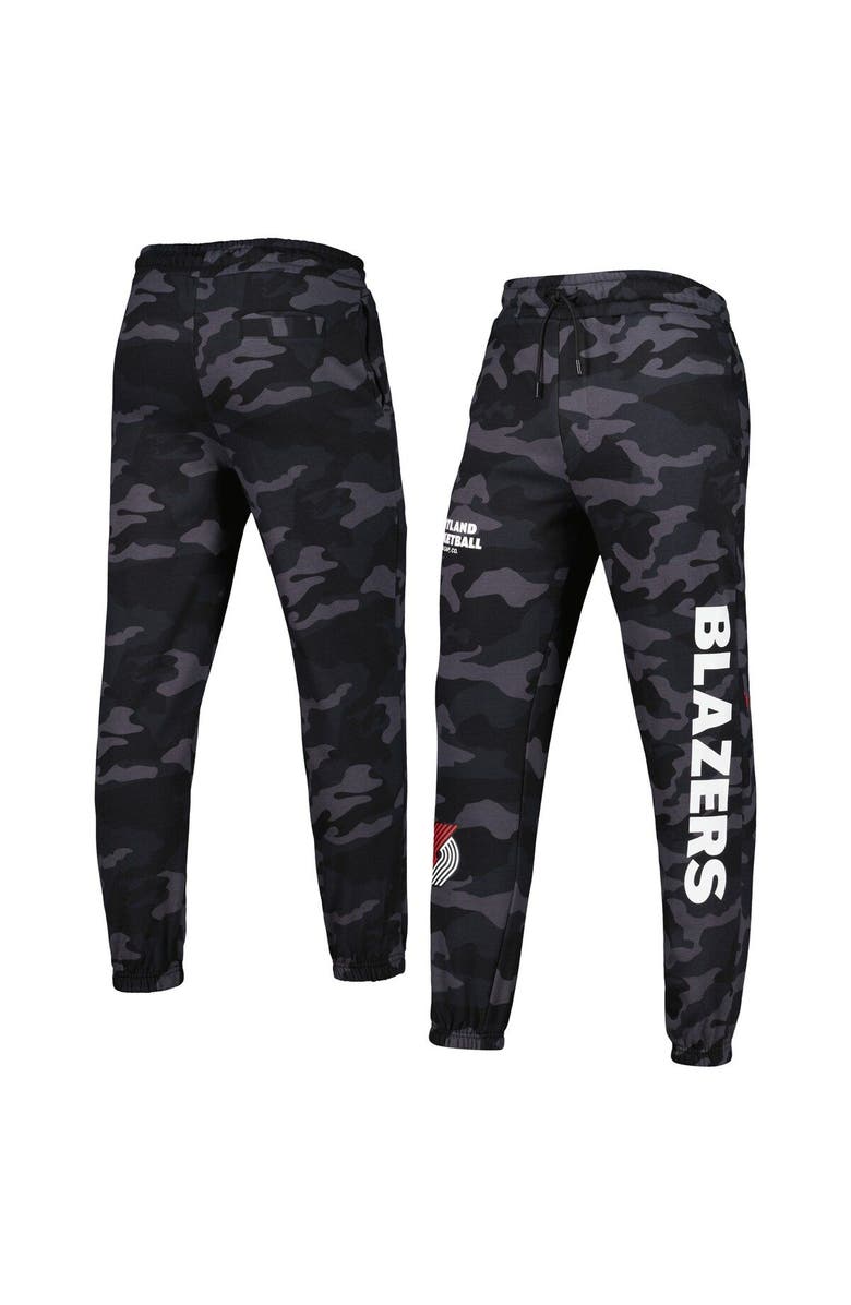 New Era Men's New Era Black/Camo Portland Trail Blazers Tonal Joggers, Main, color, Black