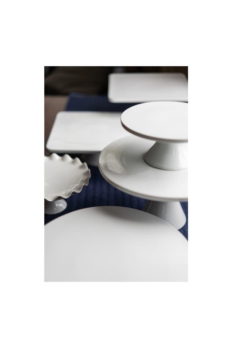 Square Cake Stand, Alternate, color, WHITE