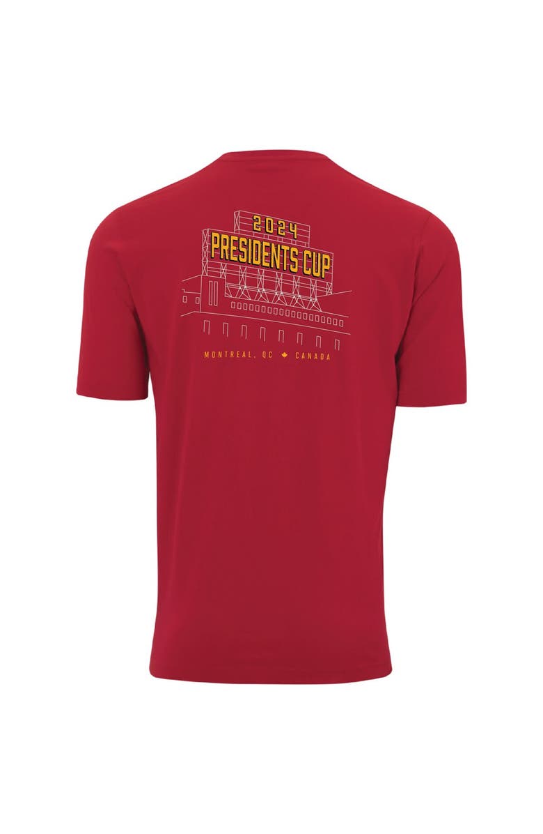 AHEAD Men's Ahead  Red 2024 Presidents Cup  Pembroke T-Shirt, Alternate, color, 
